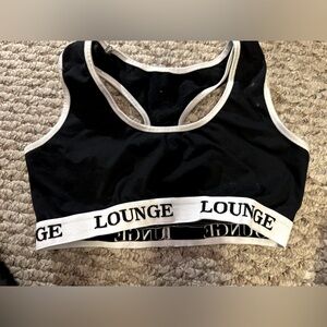 Lounge Sports Bra Black and White Women/Girls
